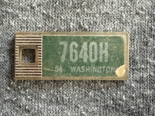 1954 Washington 7640H DAV Tag Keychain License Plate