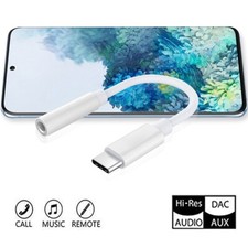 USB-C Type-C to 3.5mm Aux Cable Adapter for Samsung S24/S23/S22/S21/S20 Ultra 5G