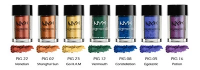 7 NYX Pigments Fard à Paupières Poudre Vif Couleur " Arc-en-Ciel Set " Joy's - Photo 1/2