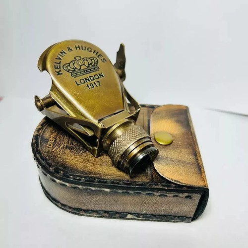 Monocular Brass Binocular Nautical Antique Vintage Telescope Spyglass Gift - Picture 7 of 9