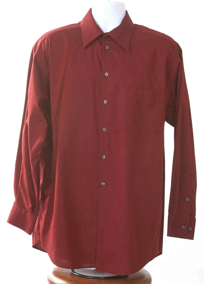 Lote de dos camisas de vestir grandes de manga larga 100 % algodón para hombre  Foto 4 de 4