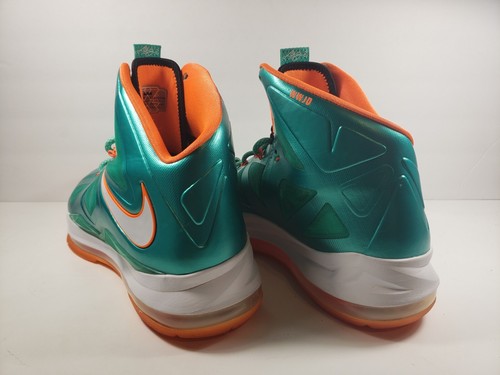 NIKE LEBRON 10 X iD DIAMOND COLLECTION South Beach Mens 578346-991 RARE - Sz 10 - Picture 4 of 11