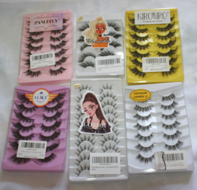 Luxury Lash SET of Six boxes. New in boxes.Black.