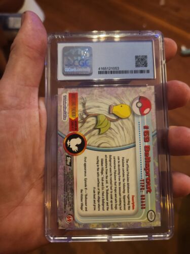(POP 2) CGC 10 PRISTINE Bellsprout TOPPS Silver Foil Pokemon TV Series 1 - 69 - Picture 3 of 4