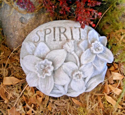 Latex spirit rock mold plaster concrete casting rubber garden mould 4''W x 2''H