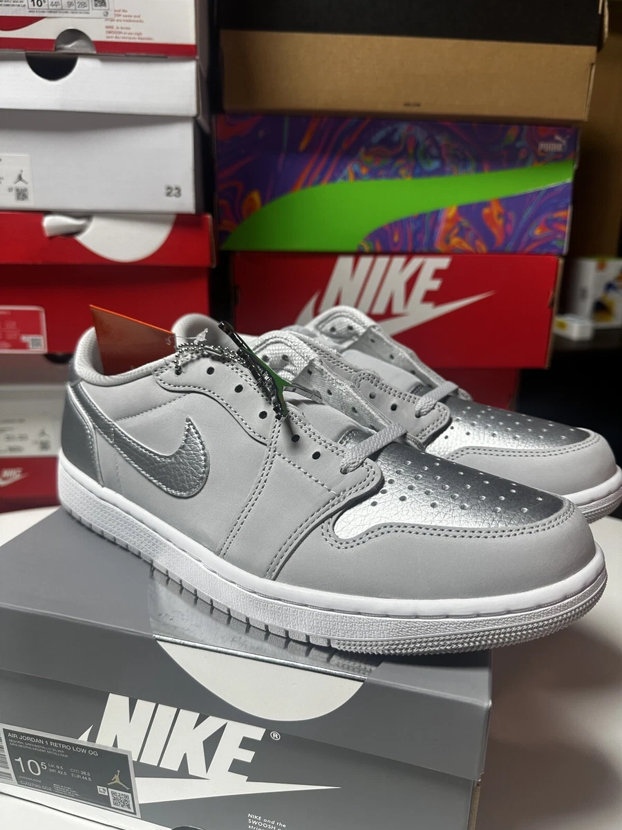 Preços baixos em Jordan 1 Retro OG Low Metallic Silver | eBay