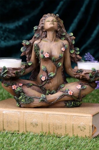 Candelabro Balance of Nature Tealight Holder Némesis Now Enchanted Tree Spirit - Imagen 8 de 9
