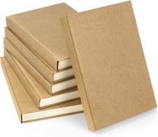 Hardcover Sketchbook Blank Notebook Bulk 6 Packs Unlined A5 Size 5.7  x8.3  120