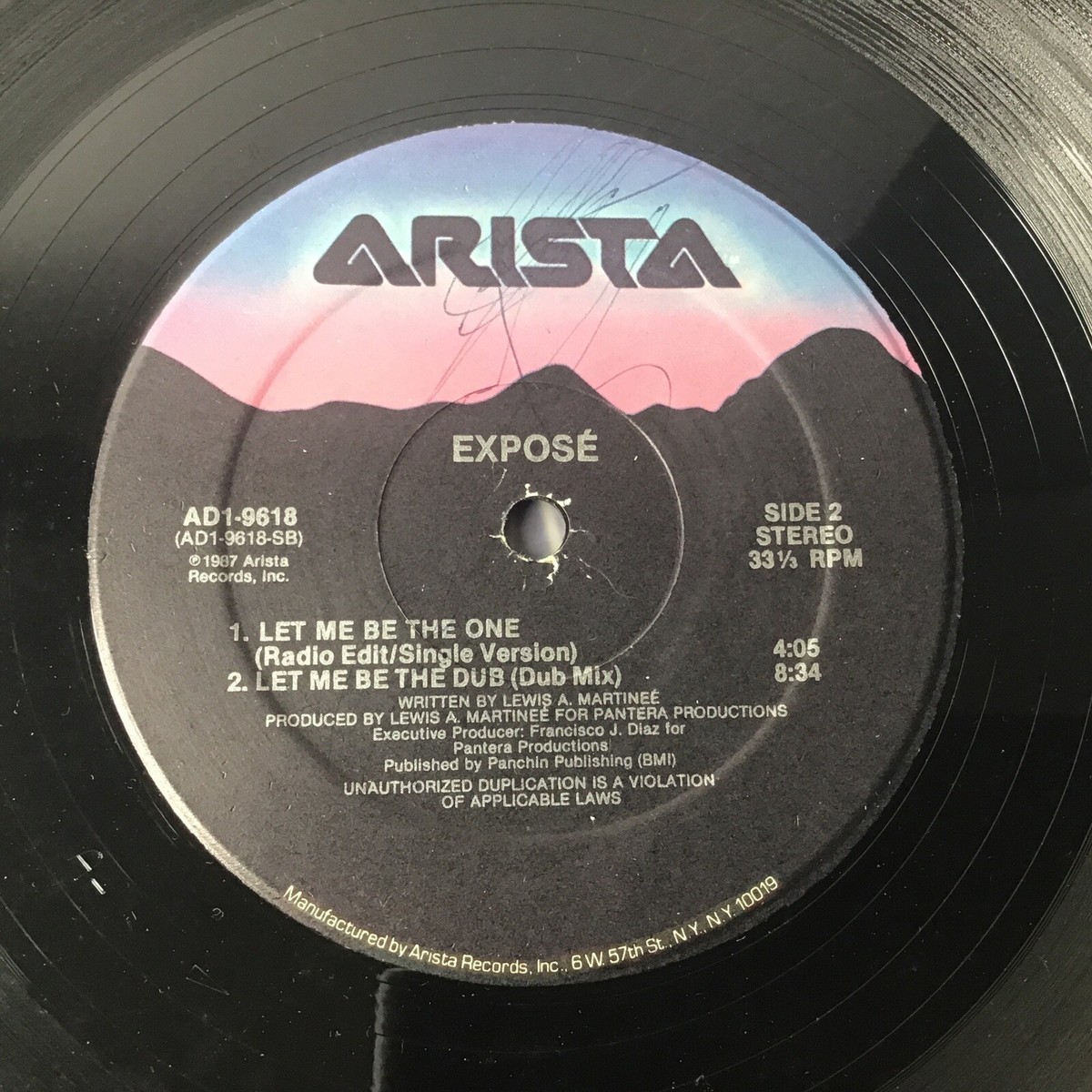 Expose, Let Me Be The One (LP Record SINGLE, 33rpm, 12