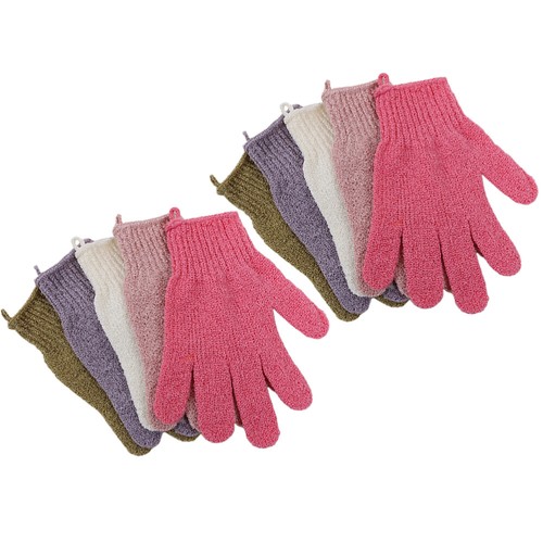 5 Paar Body Scrubber Mitt Duschbad Fäustling Peeling Fäustling - Bild 11 von 12
