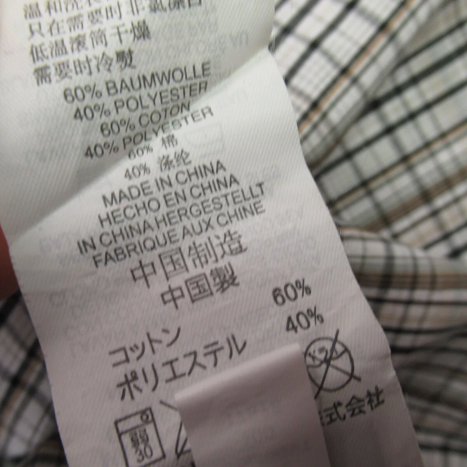 Oakley 衬衫男式大号短袖格子纽扣前口袋户外 — 第 4/4 张图片