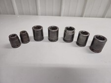 LOT OF 7 Cornwell USA Large Impact Sockets 3/4" Drive 1 7/16, 1 1/2, 1 5/16, 3/4