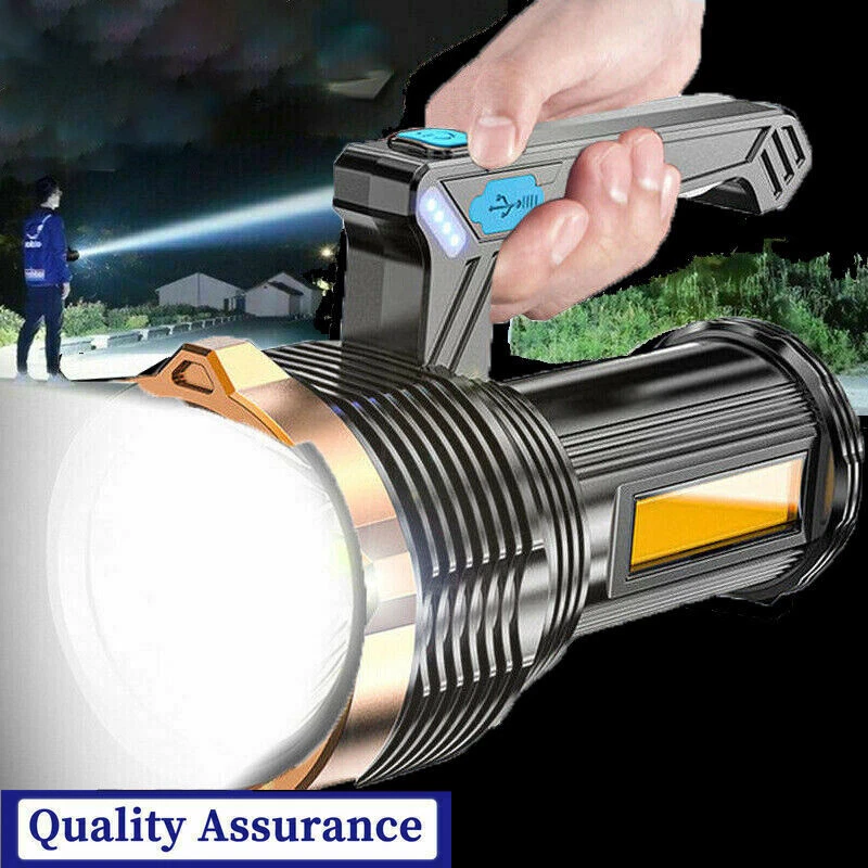 petulance udsættelse Alternativ High Powered 12000000LM LED Flashlight Super Bright Torch USB Rechargeable  Lamp | eBay