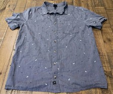 Art Class Boys Button Up Collared Casual Shirt Youth XL 14 Short Sleeve