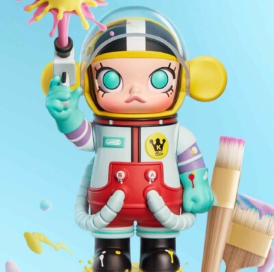 POP MART MEGA SPACE 100% Anniversary Series Painter Molly Blind