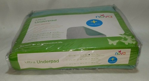 Nova Underpad (32 Inch X 36 Inch) Reusable With Tuck In Flap By Nova - Foto 6 di 11