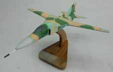MiG-23 Flogger Soviet Mikoyan Airplane Mahogany Kiln Wood Model Small New