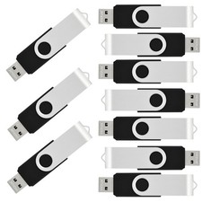 10 Pack 16GB USB Flash Drives 16GB Flash Drive Pack USB 2.0 Swivel USB Thumb ...