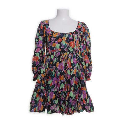 By Malina, Kleid, Größe: S, Mehrfarbig, Baumwolle, Blumen, Damen #dUn