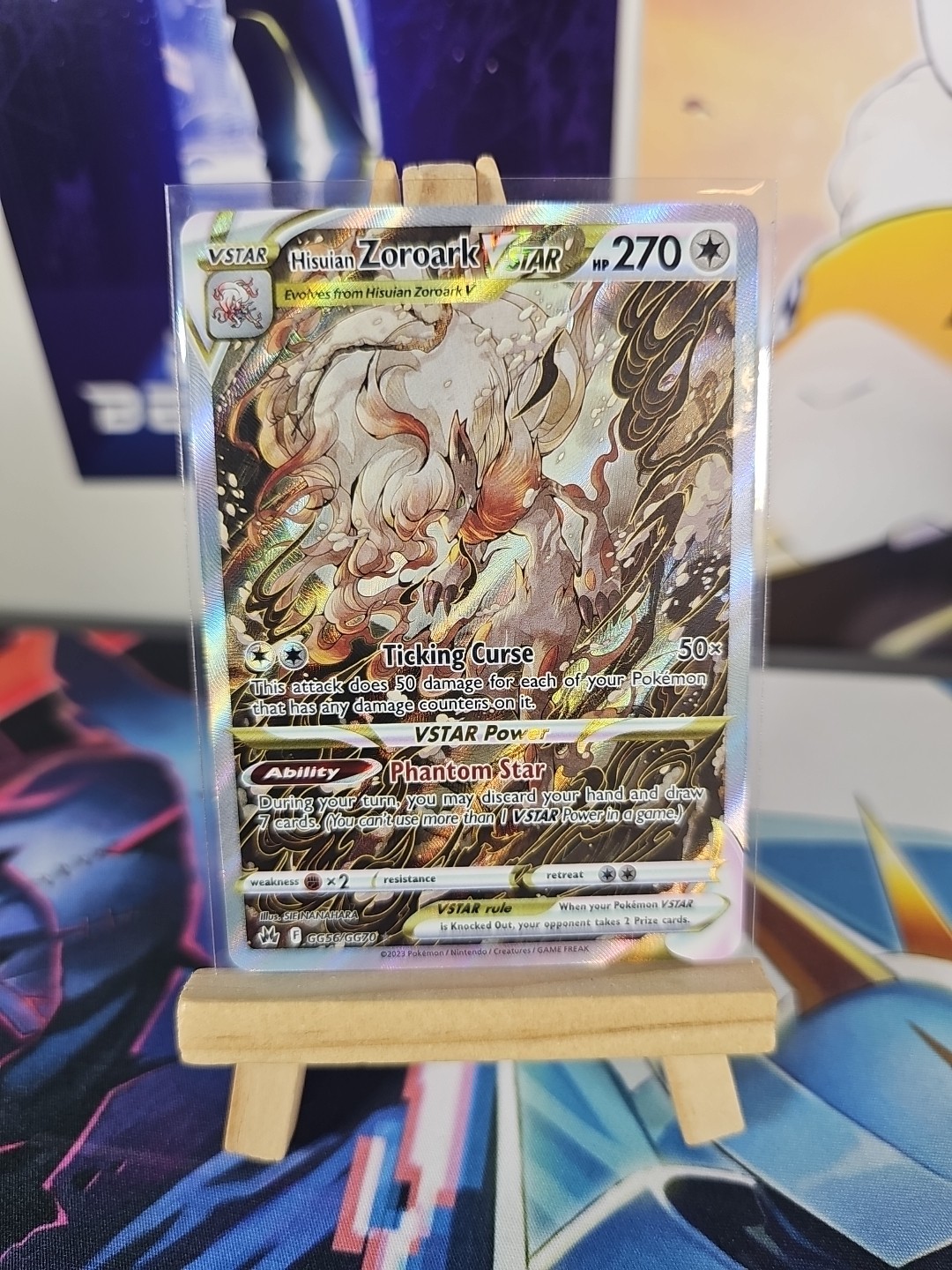 Pokémon TCG - Hisuian Zoroark VSTAR GG56/GG70 Crown Zenith Galarian Gallery NM/M