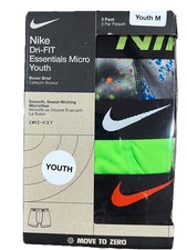 NWT Nike Dri Fit Essentials Multicolor s Boxer Briefs Youth M BIN/10