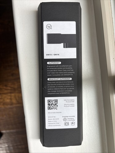 WHOOP 4.0 SuperKnit Accessory Band Only for 4.0 Onyx New Sealed - Zdjęcie 2 z 3