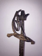 antique original late medieval sword with rare pommel XV century