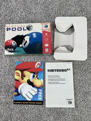 Virtual Pool 64 (N64) Nintendo 64 - BOX AND INSERTS ONLY NO GAME!!