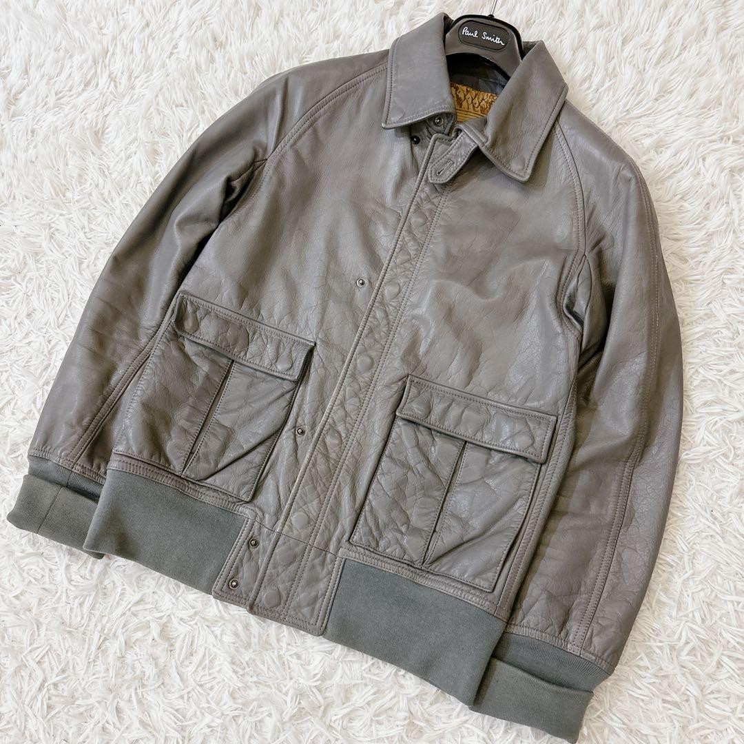 Good nonnative leather jacket gray autumnwinter p… - image 5