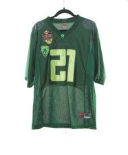 LaMichael James #21 Oregon Ducks 2011 BCS Nike Team Jersey Pac-10 Patch Sz 48