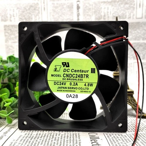 1 PC New Servo CNDC24B7R 24V 0.2A 4.8W 2-wire inverter cooling fan#QW
