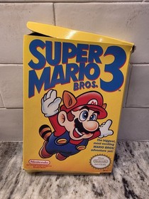 Vintage Super Mario Bros. 3 (NES, 1990) Authen. Nintendo Cartridge, Box, Sleeve 