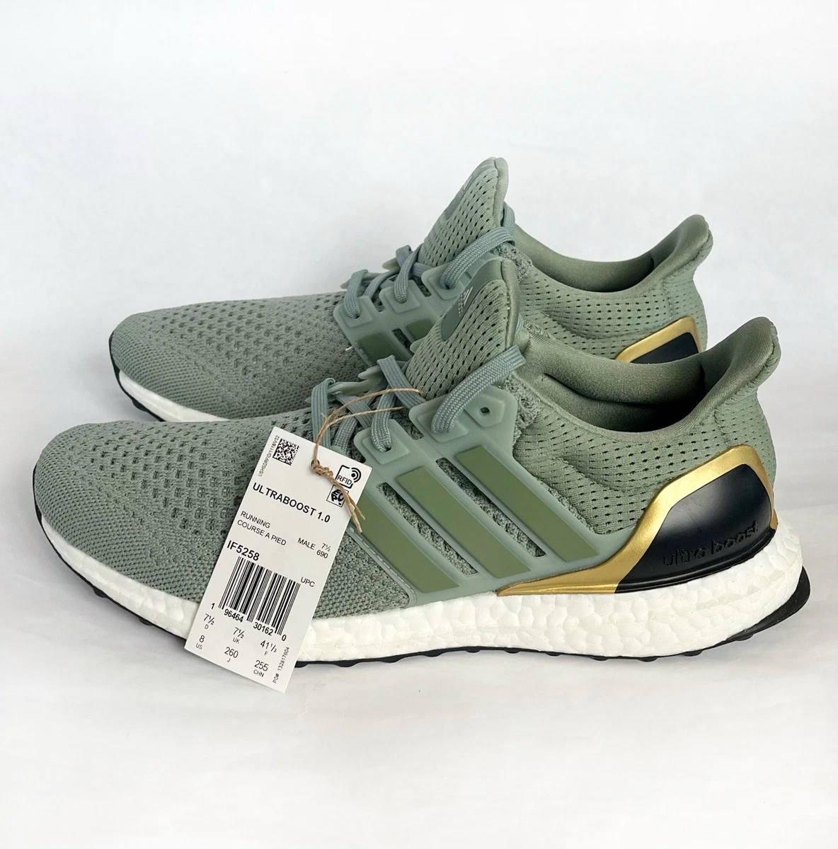 Adidas UltraBoost 1.0 Silver Green Gold Metallic for sale | eBay