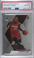 2019-20 Panini Mosaic Rookies Kendrick Nunn (Red Jersey) #234 PSA 10 GEM MT z0q