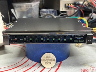 PIONEER # EQ-100 Graphic Equalizer w/ Box Vintage Old School School RESTORED #01