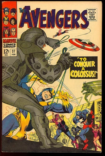 Avengers #37 High Grade Silver Age Superhero Vintage Marvel Comic 1967 VF