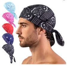 Paisley Cooling Headscarf Cap Bandana Beanie Motorcycle Pirate Head Wrap 2026