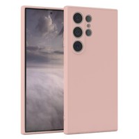 FüR Samsung Galaxy S24 Ultra HandyhüLle Silikon Cover Schutz Handy Case Rosa
