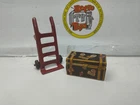 Vintage Marx Steamer Trunk & Hand Truck, Dolly