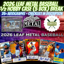 SAN FRANCISCO GIANTS - 2026 LEAF METAL BASEBALL 1/2 HOBBY CASE (5 BOX) BREAK #14