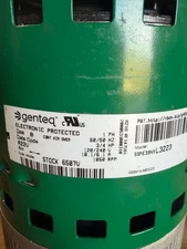 GENTEQ 6507V Motor,3/4 HP,1050 rpm,48,120/240V 55EP78