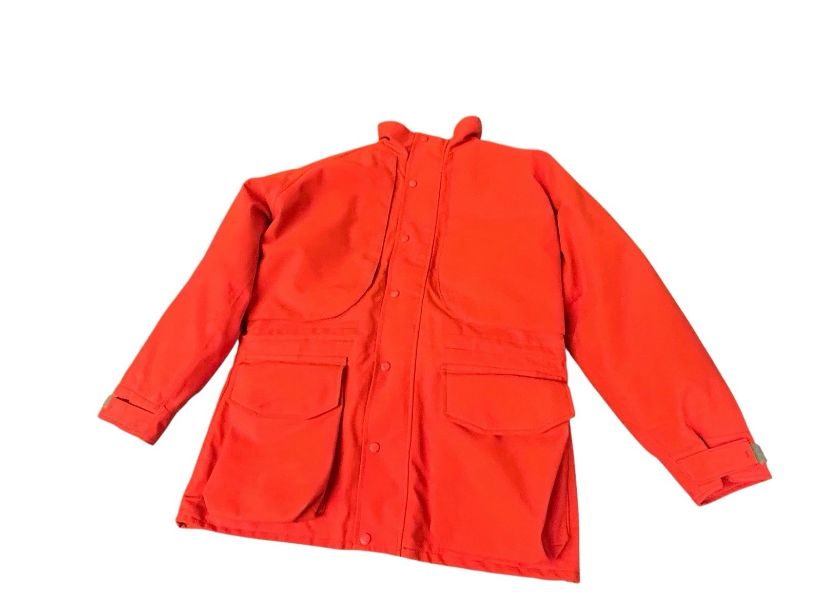 Vintage LL Bean Jacket Men Large Gortex Orange Hunting Fishing Parka 80s USA