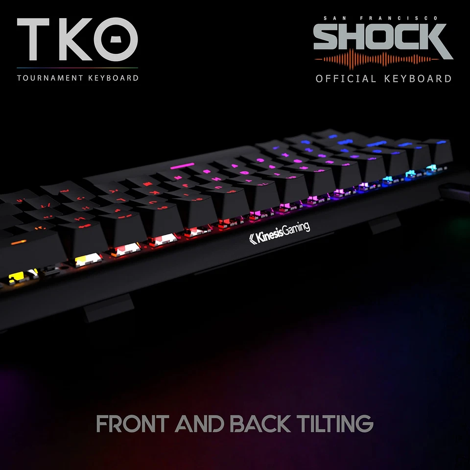 Gaming TKO Mechanical Keyboard | Clicky White Switches | 60% Layout | Split S... - Image 3 of 4