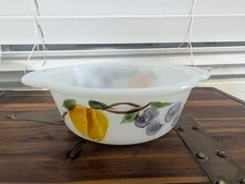 Vintage Fire King  # 445 Ovenware, 5" Dia. x 2" H Anchor Hocking Fruit No Lid