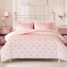 Full Size Comforter Sets W/ Sheets Girls-7 Pieces Full Size Bedding Sets W/ Pink