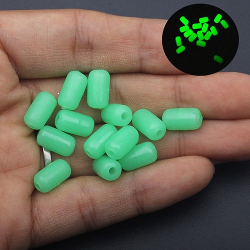 Lot De 200 Perles Lumineuses Flottantes Pour Pêche - En Silicone Souple, Couleur Verte, Appâts Pour Carnassiers