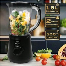Original 1.5L Jug Blender Smoothie Maker Food Processor 2 Speeds 500W UK