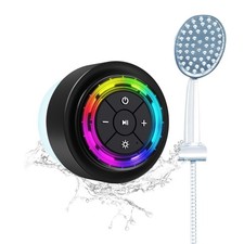 SoundAngel Mate 2 Gen Bluetooth Shower Speaker, Certified IPX7 Line Light