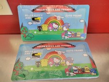 Hello Kitty License Plate Frame Plastic Lot Of 2 New