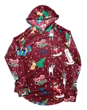 Women’s Plush Hoodie Pullover Top Size S4-6